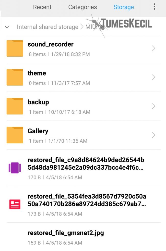 cara mengembalikan file yang terhapus di android