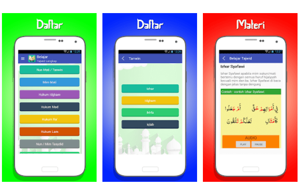 aplikasi belajar tajwid gratis
